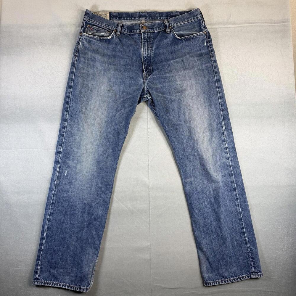 Polo Ralph Lauren Classic 867 Jeans Mens 38x32 Blue Medium Wash Straight Denim